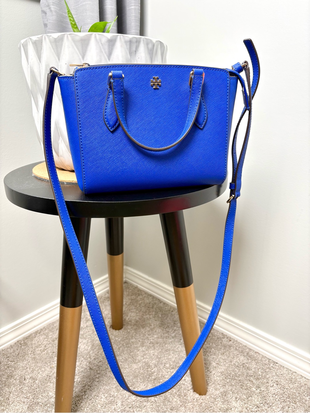 Tory Burch Small Blue Emerson Purse